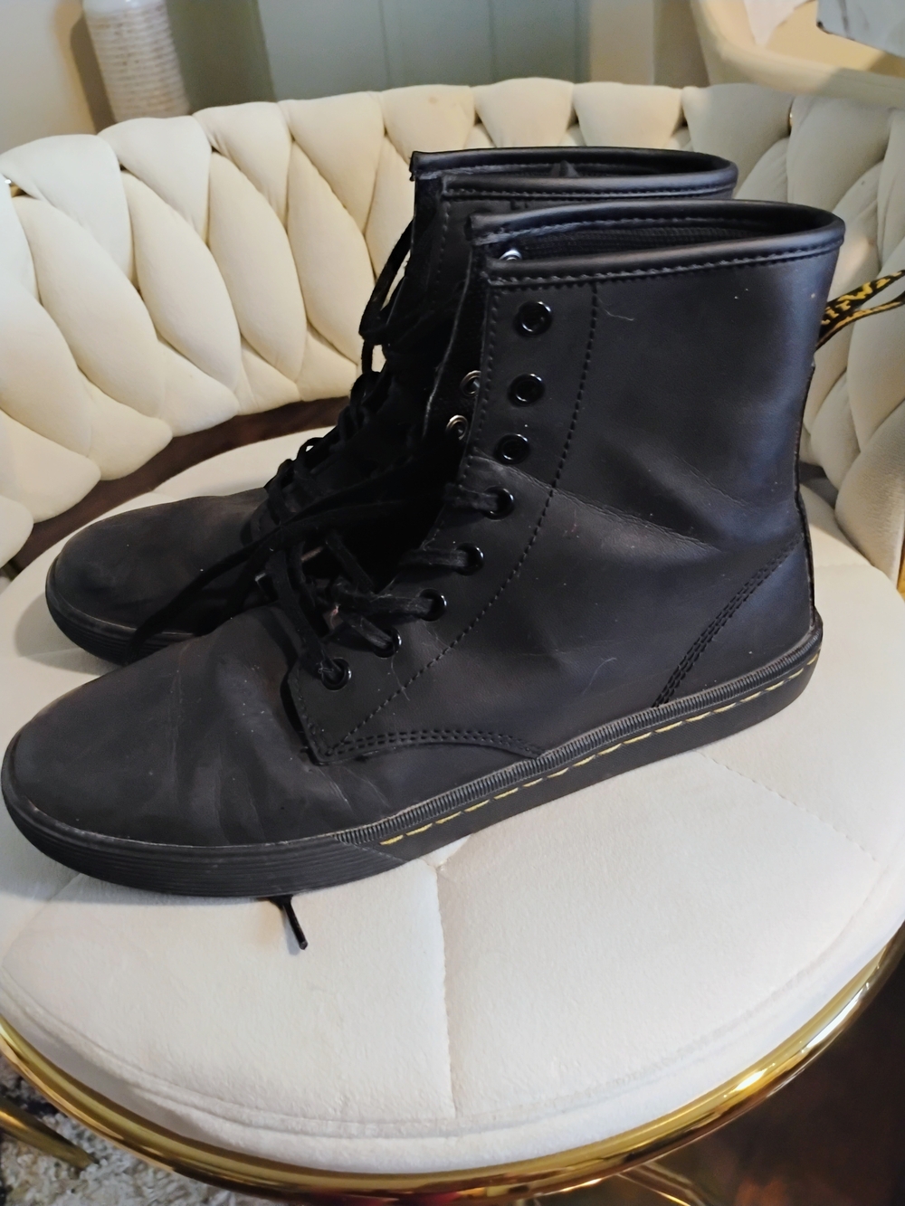 Dr. Martens Black Lace-Up High-Top Boots